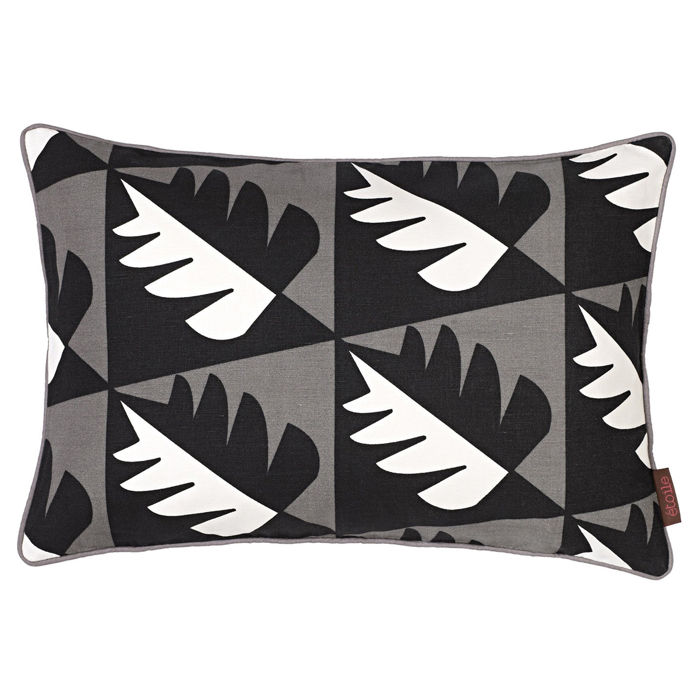 Betty Rectangle Throw Pillow Stone Grey