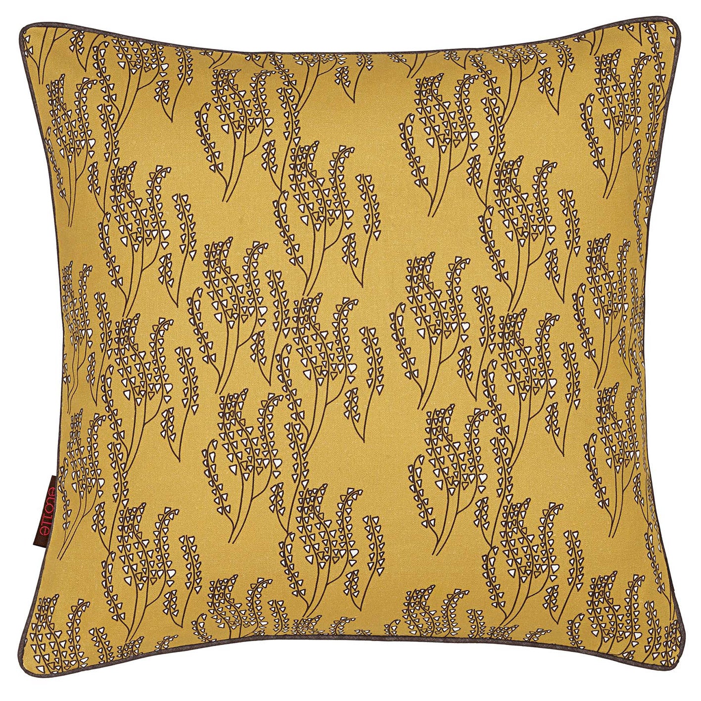 Graphic Grass Pattern Maricopa Decorative Throw Pillow - Gold 45x45cm (18x18")